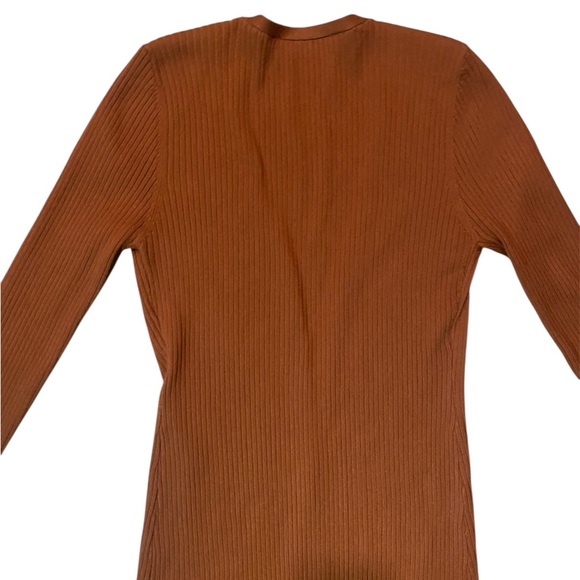 Astr Long Sleeve Brown Dress - Picture 5 of 6